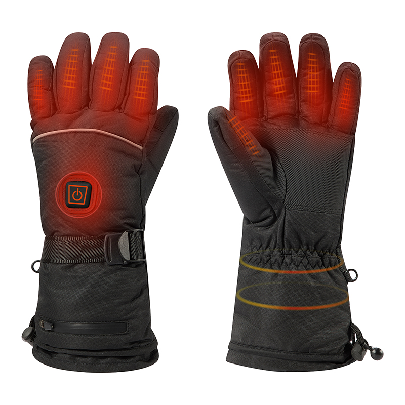 Cool αγωνιστικά γάντια θέρμανσης για άνδρες, σκι θερμαινόμενα γάντια με ρυθμιζόμενη πόρπη