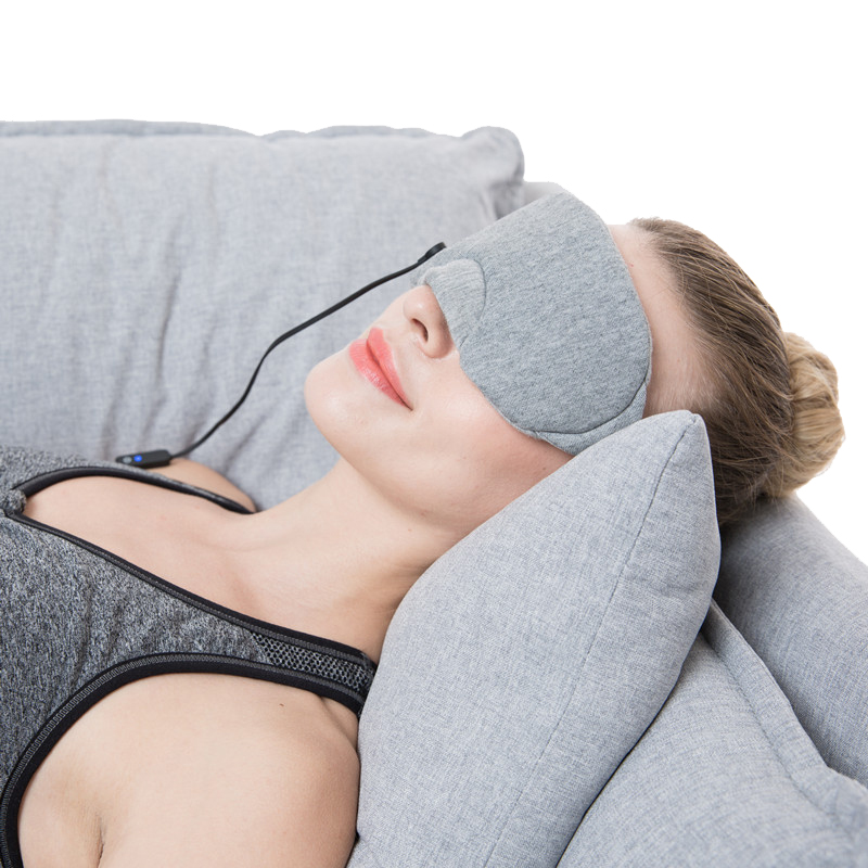 Προσαρμοσμένο λογότυπο ταξιδιού μάσκα ματιών, εξατομικευμένο θέρμανση για ύπνο